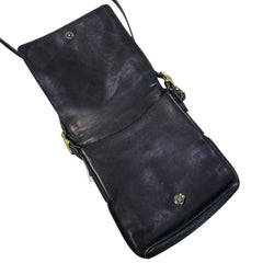 Vintage 90s Coach Legacy Monterey Flap Black Leather Crossbody Bag