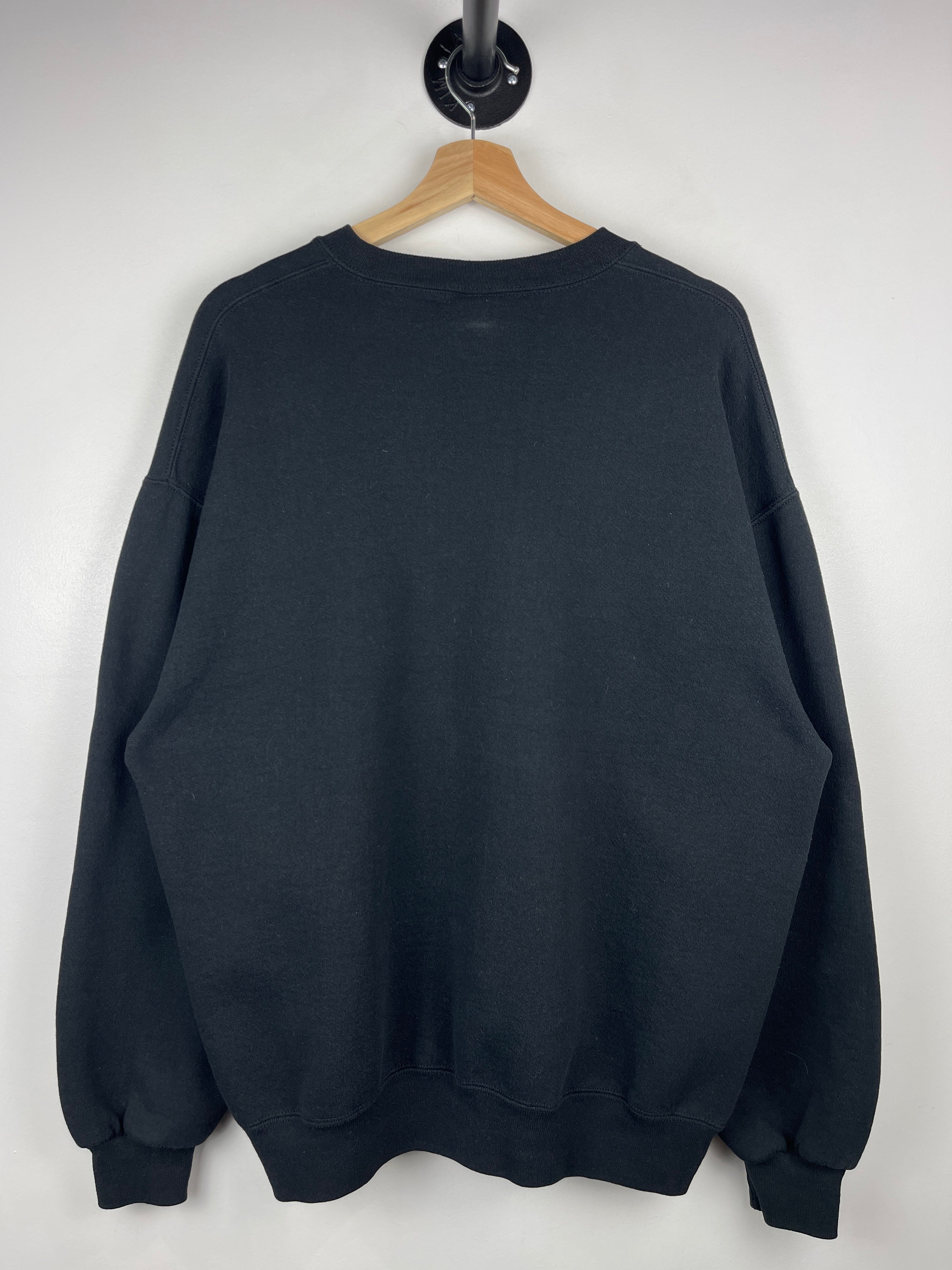 Vintage 90s Russell Athletic Westchester Broadway Theatre Black Crewneck