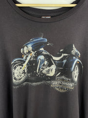 Vintage Harley Davidson Motorcycle Wisconsin Dark Grey Tee