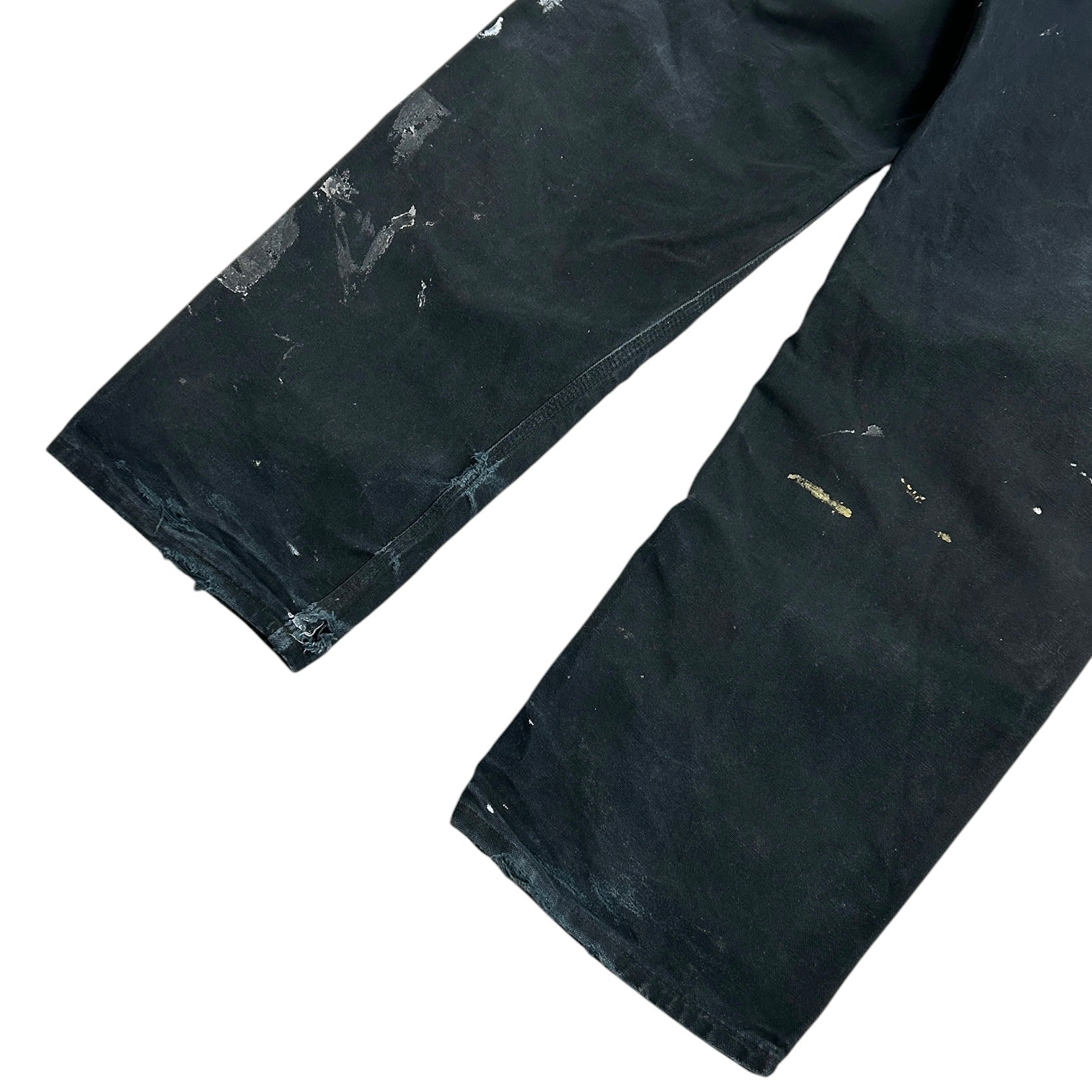Vintage Carhartt Double Knee Thrashed Black Work Pants