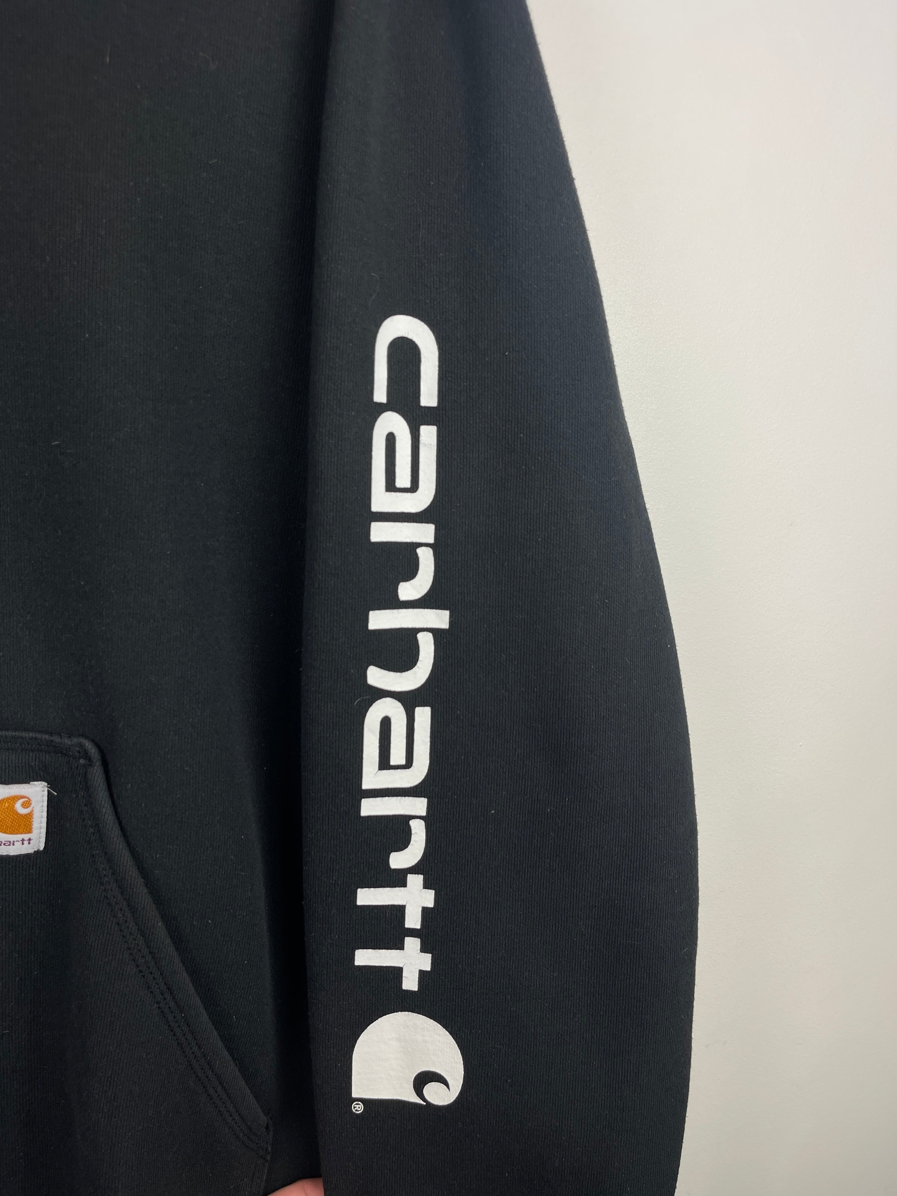 Vintage Carhartt Spellout Black Hoodie