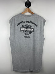Vintage Harley Davidson Eagle Pennsylvania Grey Tank Top