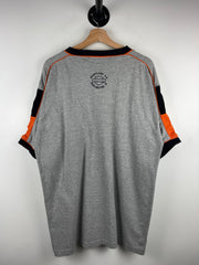 Vintage Harley Davidson Burlington Iowa Embroidered Grey Tee