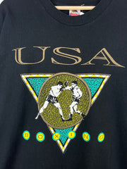 Vintage 90s USA Boxing Black Tee