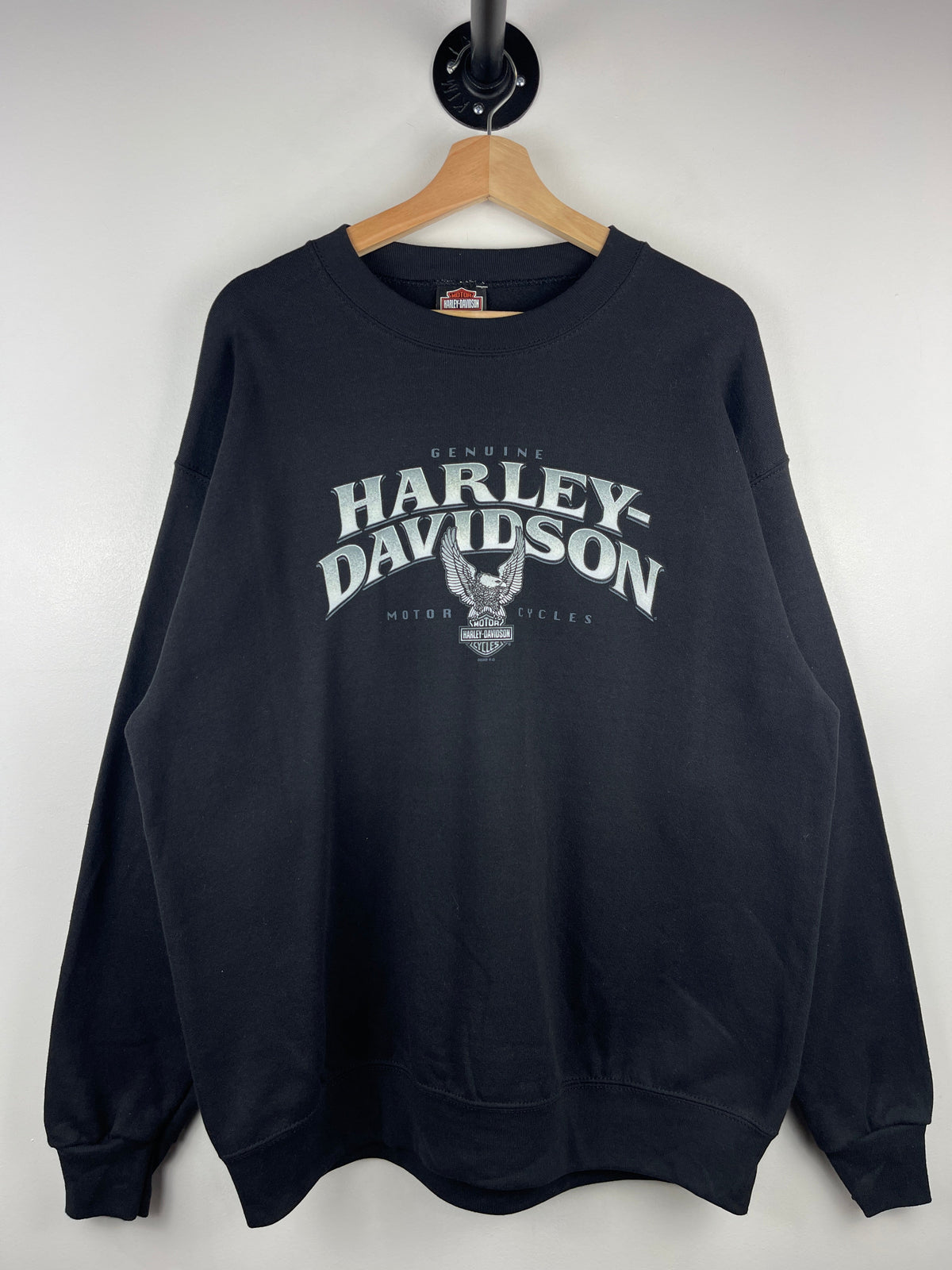 Vintage Harley Davidson Eagle Black Crewneck