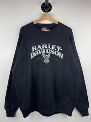 Vintage Harley Davidson Eagle Black Crewneck