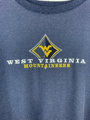 Vintage 90s West Virginia Mountaineers Embroidered Navy Crewneck