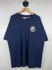 Vintage 90s Toronto Revolver Gun Club Embroidered Navy Tee