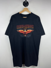 Vintage Harley Davidson Eagle New Bern North Carolina Black Tee