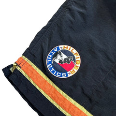 Vintage 90s Tommy Hilfiger Athletics Surfing Black Nylon Shorts