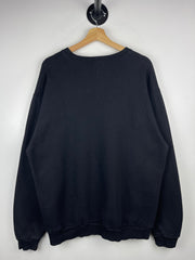 Vintage 90s University Of Waterloo Embroidered Black Crewneck
