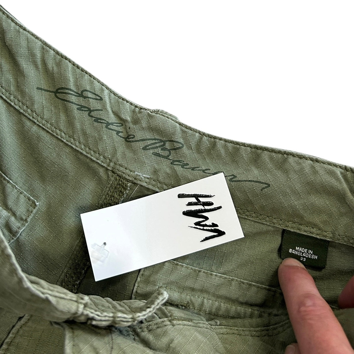 Vintage Eddie Bauer Green Military Shorts