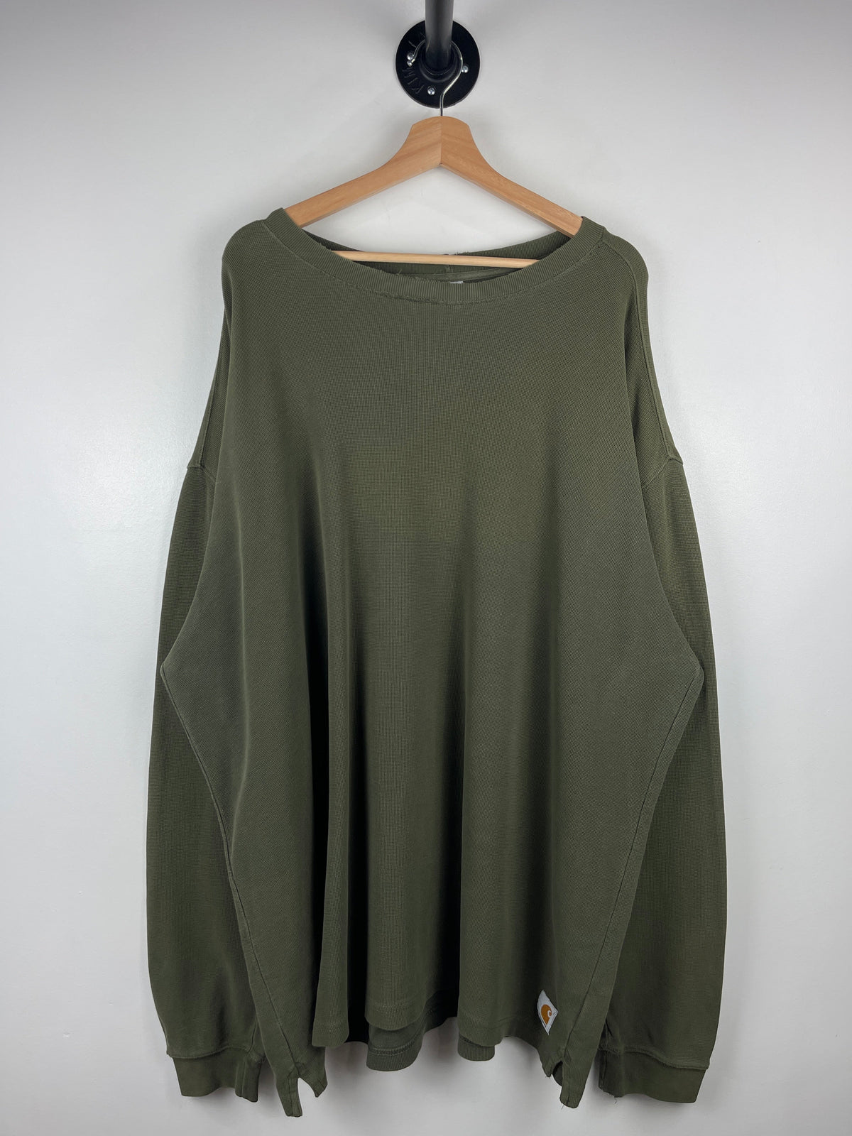 Vintage Carhartt Patch Green Thermal Long Sleeve