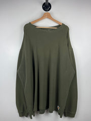 Vintage Carhartt Patch Green Thermal Long Sleeve