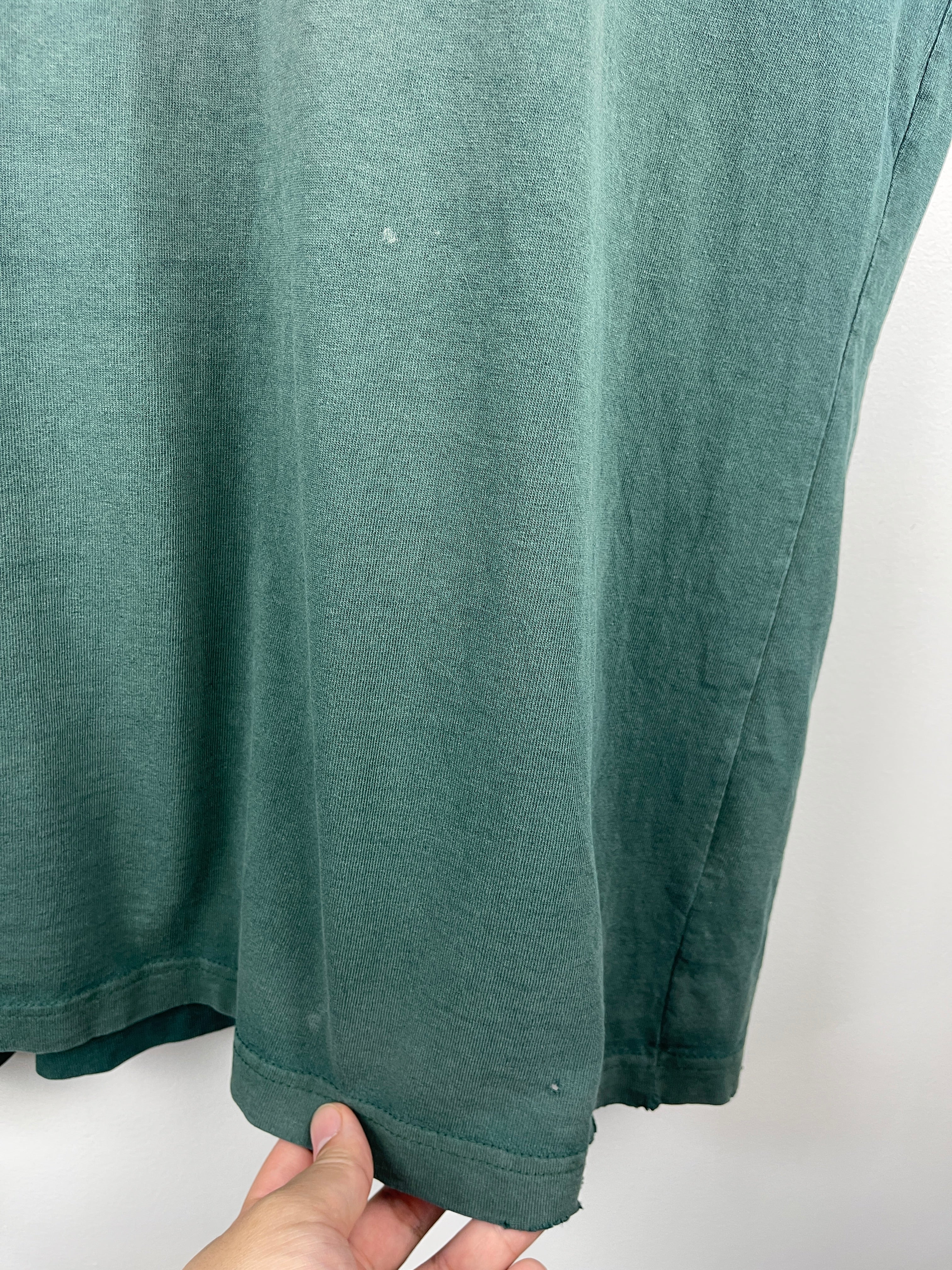 Vintage Carhartt Thrashed Green Pocket Tee