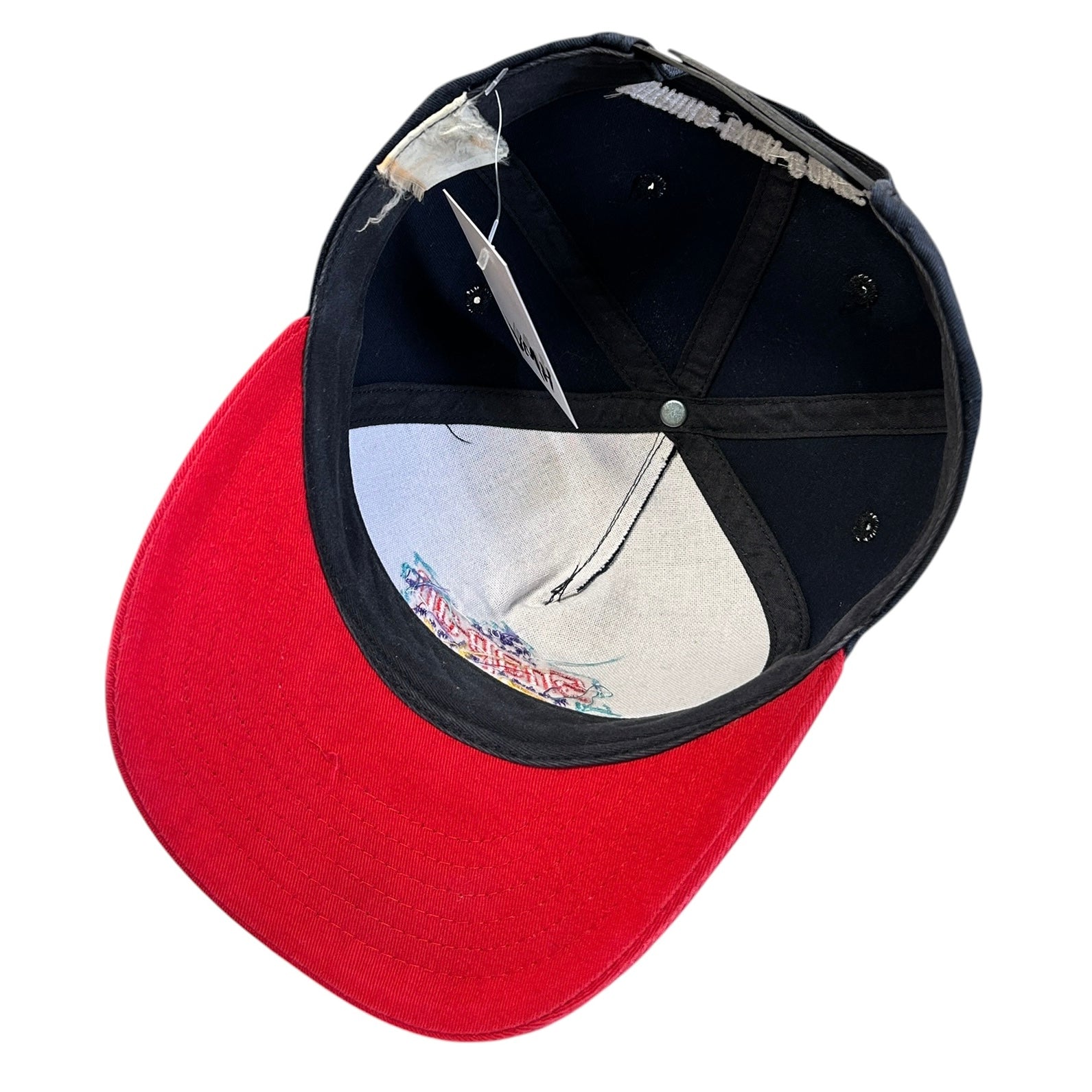 Vintage 90s Snap On Racing Black & Red Snapback Hat