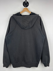 Vintage Carhartt Patch Black Zip Up Hoodie