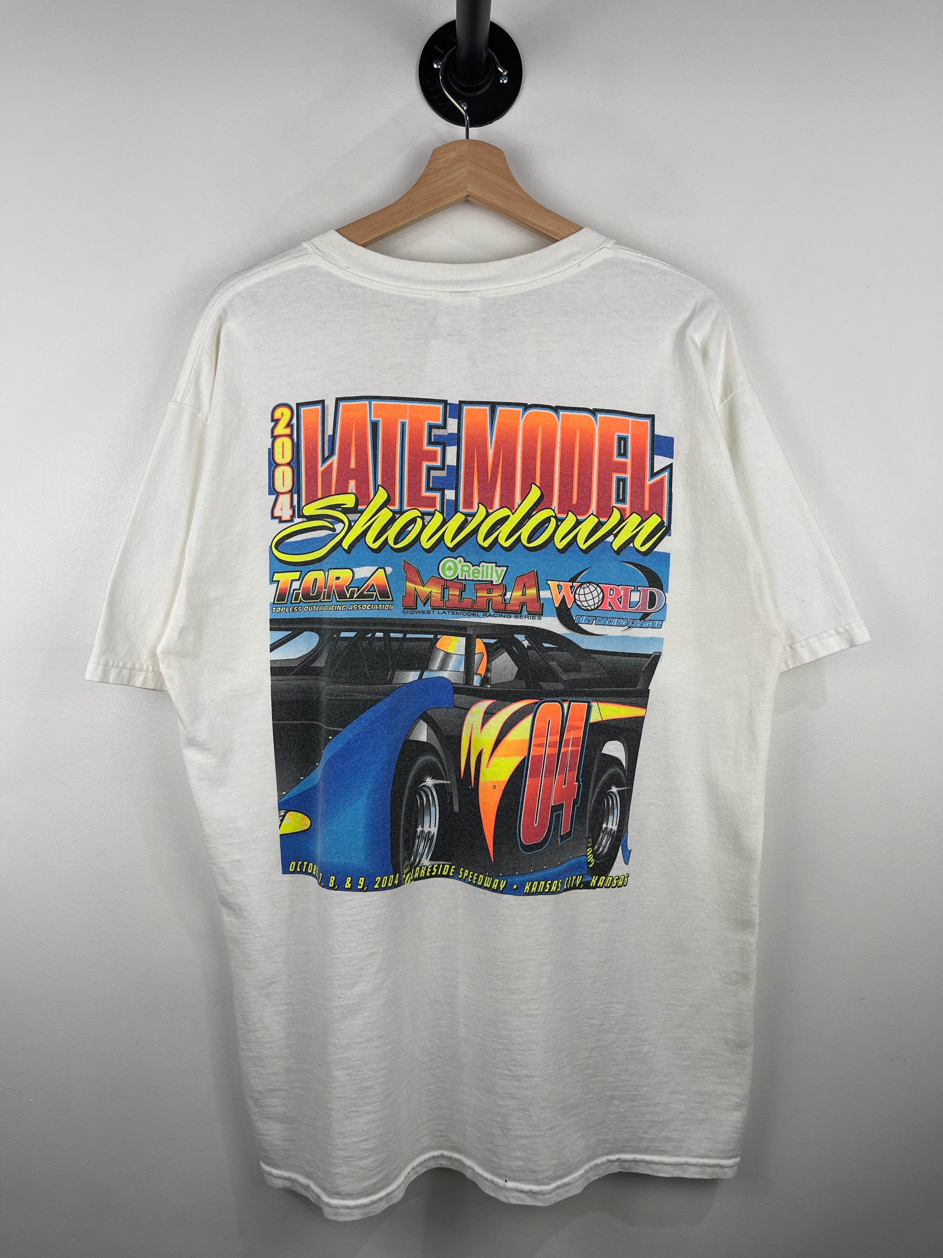 Vintage Late Model Showdown Racing White Tee