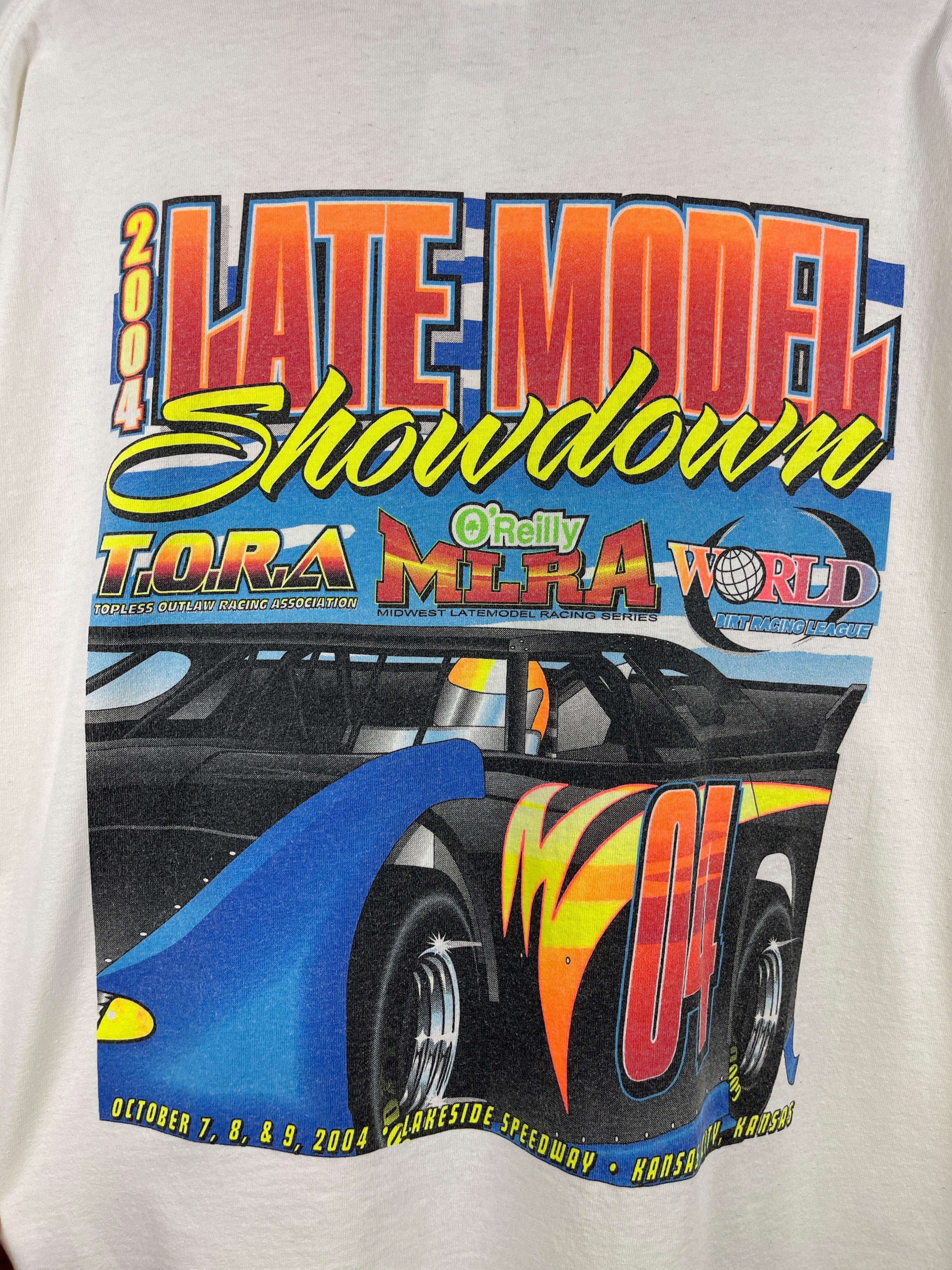 Vintage Late Model Showdown Racing White Tee